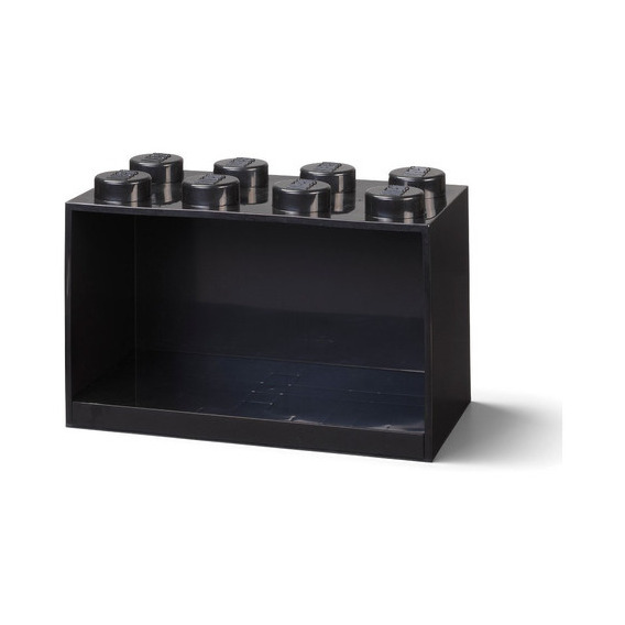 Estante Repisa Lego Shelf 8 Contenedor Apilable Colgante Color Negro