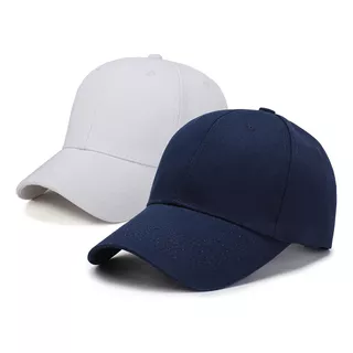 2 Pack Gorras Béisbol Color Sólido Cómoda Exterior Deportes