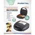 Sandwichera Doble Punktal Pk-cr44 3en1 800w Color Negro