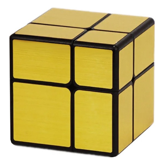 Cubo Mágico Dorado Modelo Asimetrico De 2x2x2 - 4 Por Lado