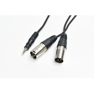 Cable Mini Plug A 2 Canon Xlr Macho Pro Audio 3,6 Mts Cuota