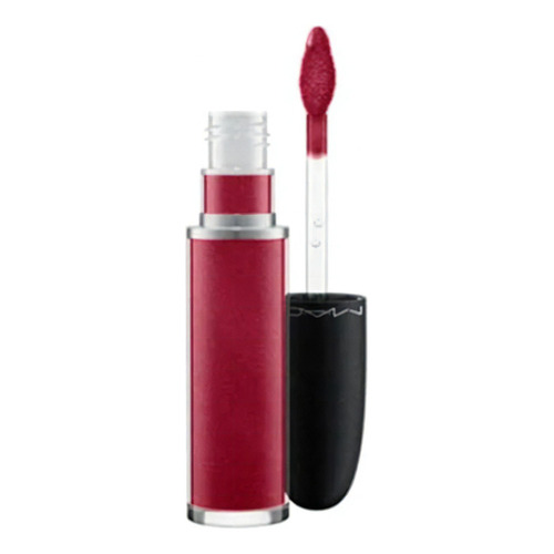 Lapiz Labial Mac  Lipstick Retro Matte Liquid Metalic Acabado Metálico Color Crowned