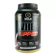 Whey Ripped 2lbs Gold Nutrition Proteina Con Matrix Fat Burn Sabor Chocolate