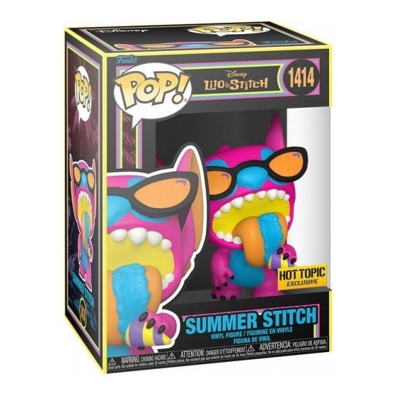 Funko Pop! Disney - Summer Stitch (black Light) Exclusive