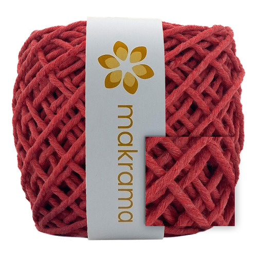 Makrama Cordón Macramé 3mm Hilaza Algodón 100m Colres Varios Color Rojo Cereza