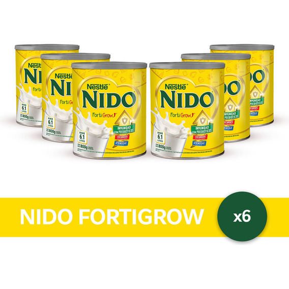 Nido® Fortigrow® Leche Infantil En Polvo Combo 6 Unidades