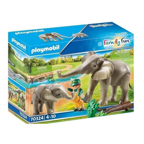 Playmobil 70324 Family Fun Recinto Exterior De Elefantes