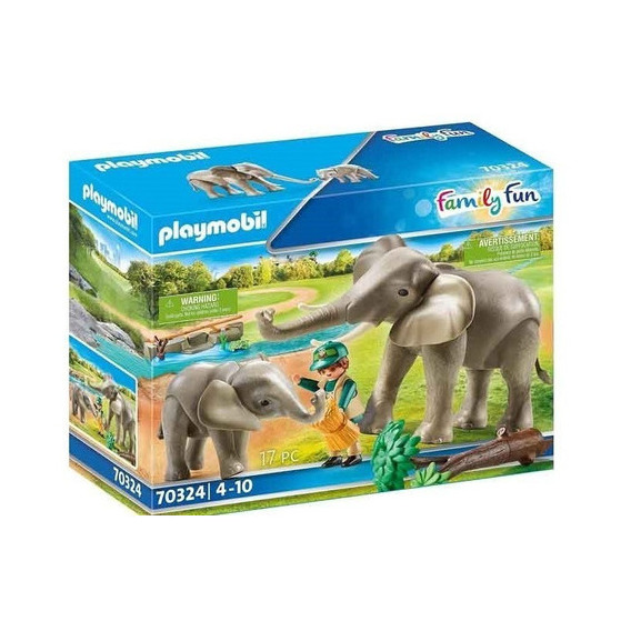 Playmobil 70324 Family Fun Recinto Exterior De Elefantes