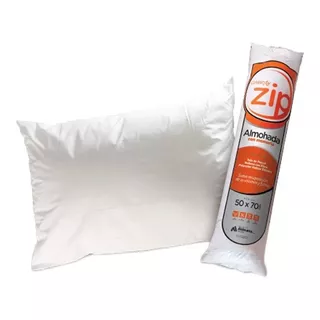 Almohada Inteligente Zip. C/vellon Siliconado Y Percal 180h