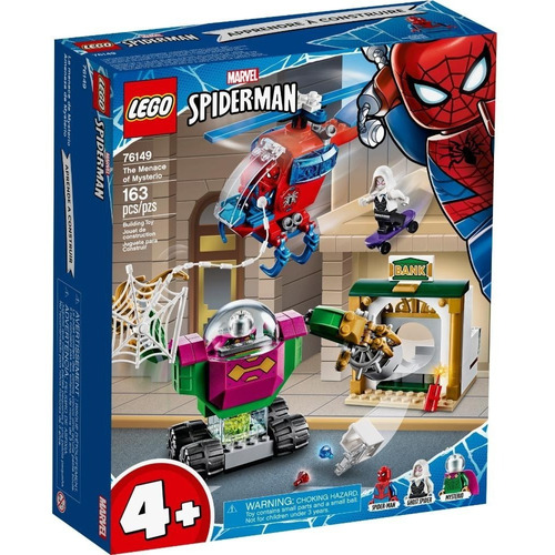 Lego Spider-man La Amenaza De Misterio 163 Piezas 76149