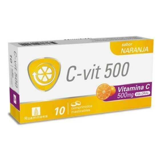 Vitamina C Masticable 500mg X 10comp