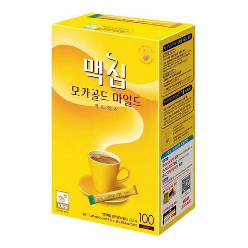 Café Coreano Maxim Mocha Gold Mild 1 Caja 100 Sobres 12g C/u