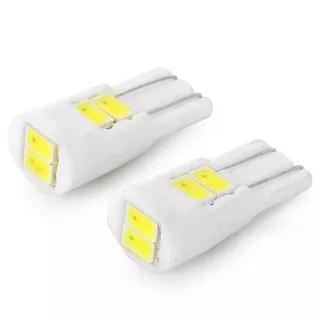 10 Lâmpadas Pingo T10 T15 W5w  Ceramica 6 Led Smd Resistente