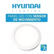Panel Led Con Sensor De Luz Y Movimiento Hyundai 18w Luz Día