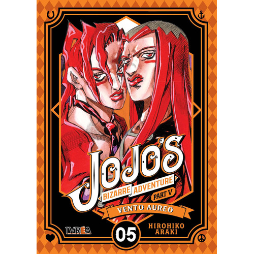 Título del libro, de Hirohiko Araki. Serie Jojo's Bizarre Adventure Part - Vento Aureo, vol. 5. Editorial Ivrea, tapa blanda en español, 0