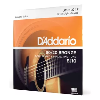 Cuerdas De Guitarra Electroacústica D'dario 0.10
