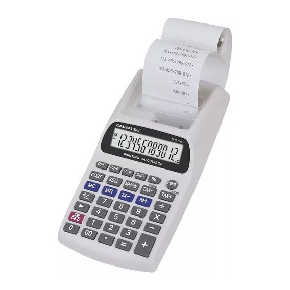 Calculadora Con Impresor Y Rollo Daihatsu D-i8t  Garantia