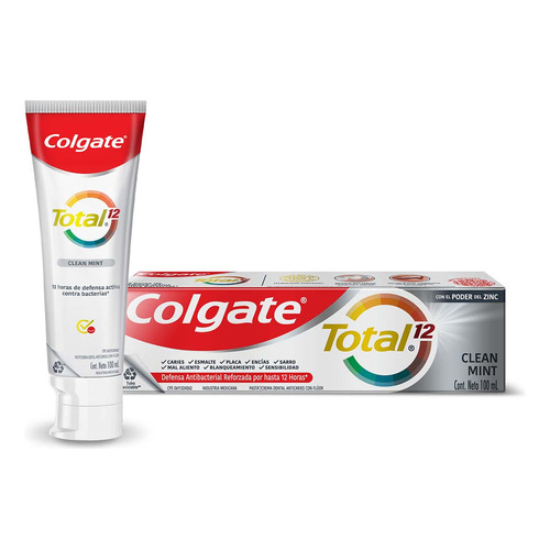 Colgate Total 12 Clean Mint Pasta dental anticaries 100ml