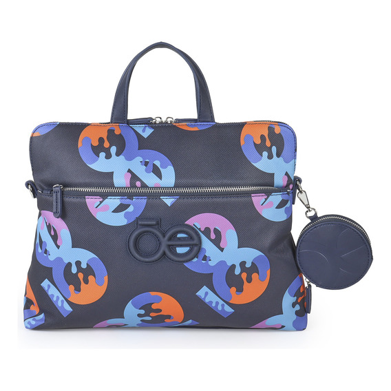 Bolsa Cloe Para Mujer Porta Laptop 13 PLG Con Monedero Color Multicolor