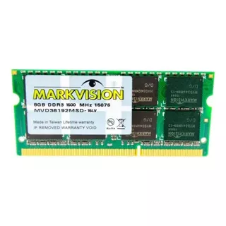 Memoria Ram Color Verde 8gb 1 Markvision Mvd38192msd-16lv