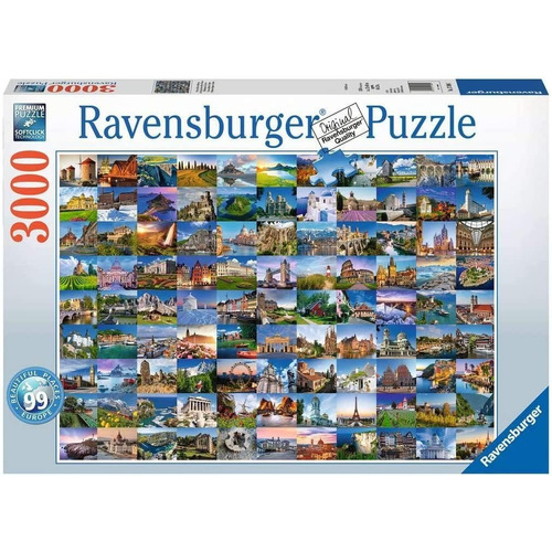 Rompecabezas Puzzle 3000 99 Lugares De Europa Ravensburger
