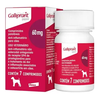 Galliprant 60mg Anti-inflamatório Elanco Cães 07 Comprimidos