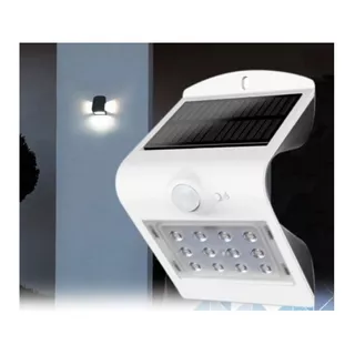 Luminária Arandela Solar Led Kian 15503 1,5w Branca Cor Branco