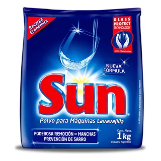 Detergente Para Lavavajillas Sun Progress Polvo En Bolsa 1 kg