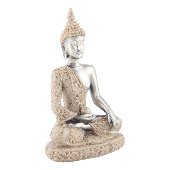 Estatua Tallada Sentada De Buda Meditando