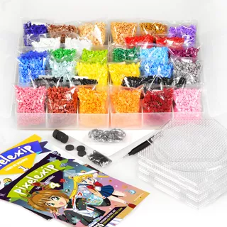 Kit Legendario 16,000 Beads 5mm + 6 Bases + 2 Libros - Hama