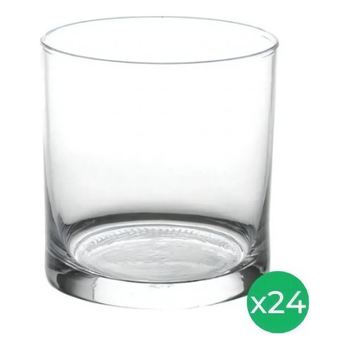 Vaso Whisky Cylinder Vidrio Nadir 320 Ml X 24 Unidades Color Transparente