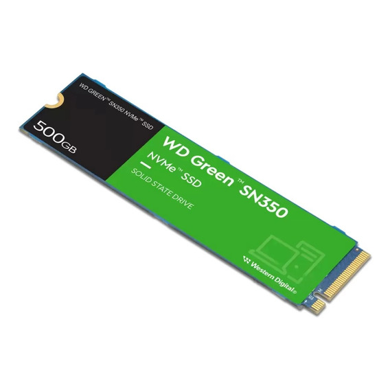 Disco sólido SSD interno Western Digital WD Green SN350 WDS500G2G0C 500GB verde