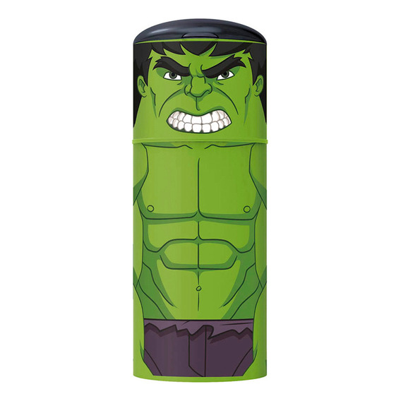 Botella De Agua De Niño Con Sorbito Avengers Hulk Stor Color Verde