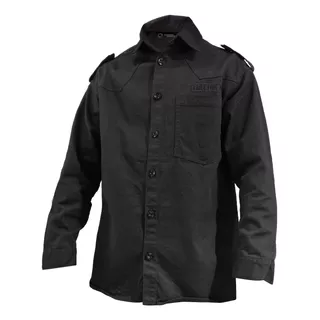 Camisa Moto Camisaco Gabardina Unisex Samurai Warrior Negro