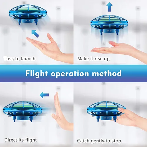 Helic ptero UFO de manos libres dron redondo para exteriores