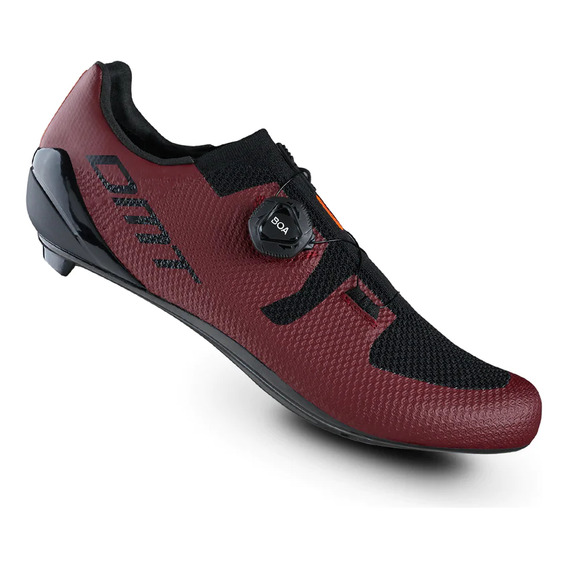 Zapatilla Ciclismo Ruta Dmt Kr3 Granate/negro