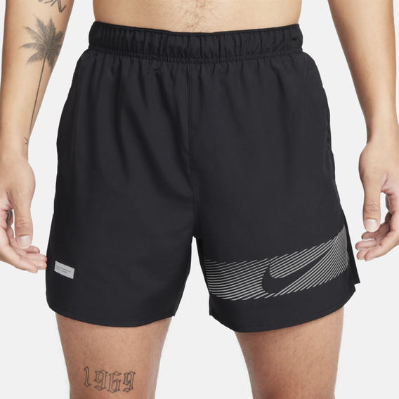 Shorts De Running Drifit Hombre Nike Challenger Flash Negro