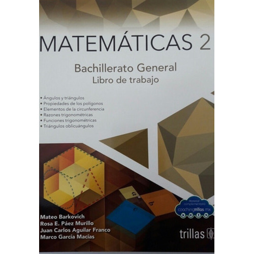 Matemáticas 2 Libro De Trabajo Para El Bachillerato Trillas
