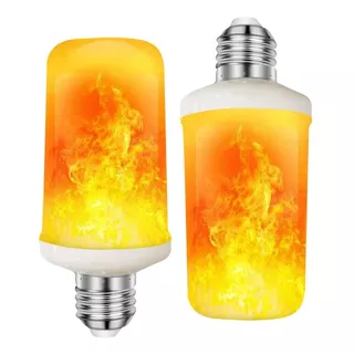 Lampara Led Fire Efecto Fuego Llama A60 4w Tbcin