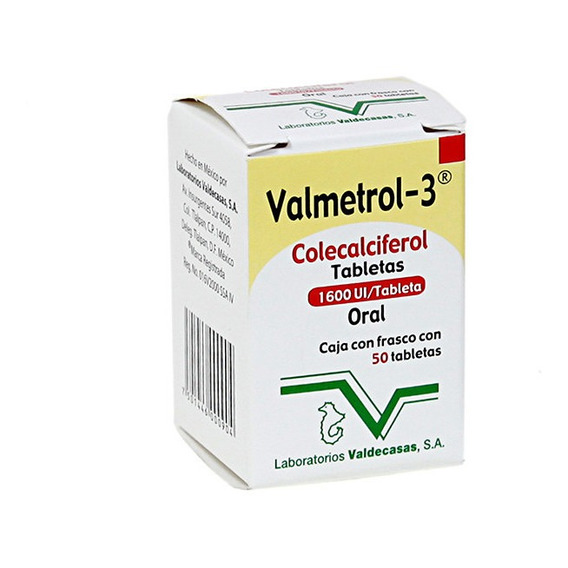 Valmetrol-3 50 Tabletas 1600ui