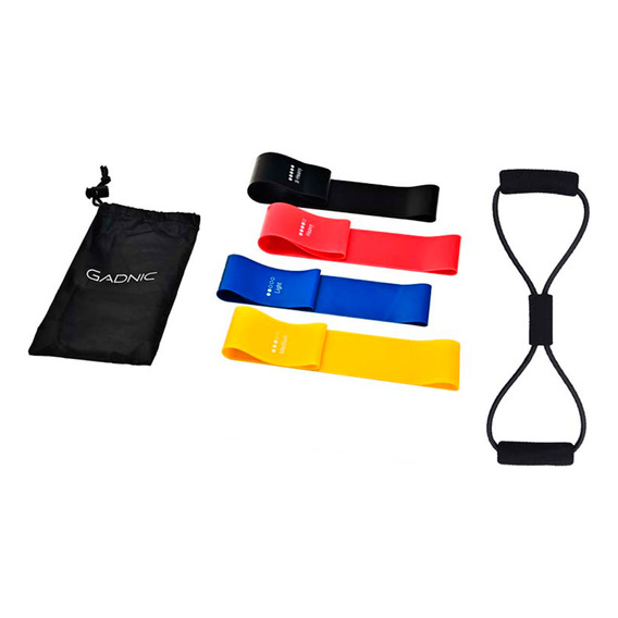 Kit X6 Nivel Bandas De Resistencia Gadnic Yoga Entrenamiento