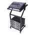 Aw Rolling Dj Mixer Stand Stage Cart Ajustable Rack Mount St