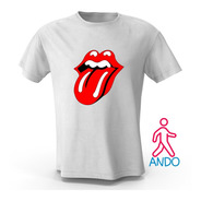 Remera Niños Blanca Rolling Stones Rock Música Cal. Premium