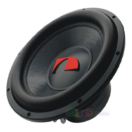 Subwoofer De 12 2 Ohms 600w Rms Nakamichi Nsw-z1206d2 Color Negro Con Rojo