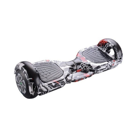 Skate Electrico Patineta Hoverboard Color Graffiti Negro