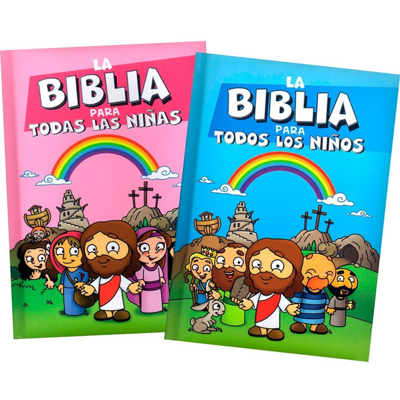 Biblias Para Todos Los Niños Y Niñas Pasta Acolchada 2 Pzs.