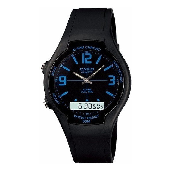 Reloj Casio Aw-90h-2b Hombre