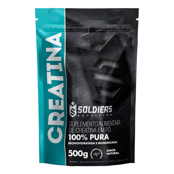 Creatina Monohidratada 500g - 100% Pura - Soldiers Nutrition