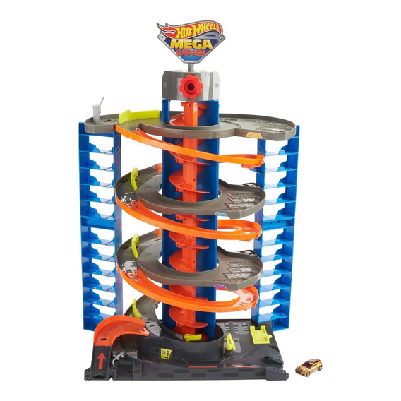 Pista De Juguete Vehículos Hot Wheels City Mega Garage