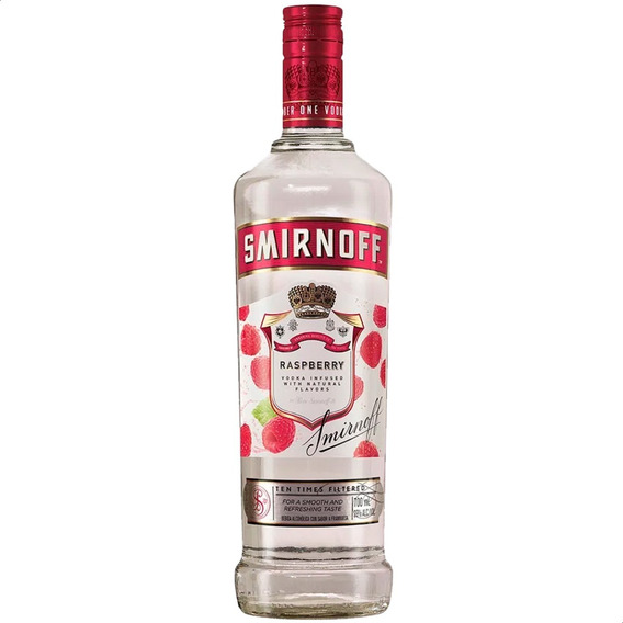 Smirnoff Raspberry vodka saborizado pack de 6 botellas